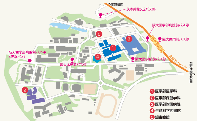吹田キャンパスマップ